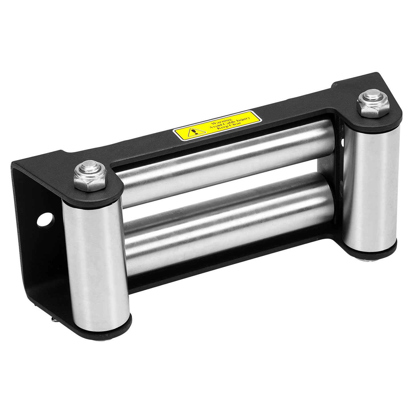 Steel Rope 26m x 9.5mm, Hole Fix. Roller Fairlead. 3/8 inch Clevis Hook. For winches up to 13,500lb.
