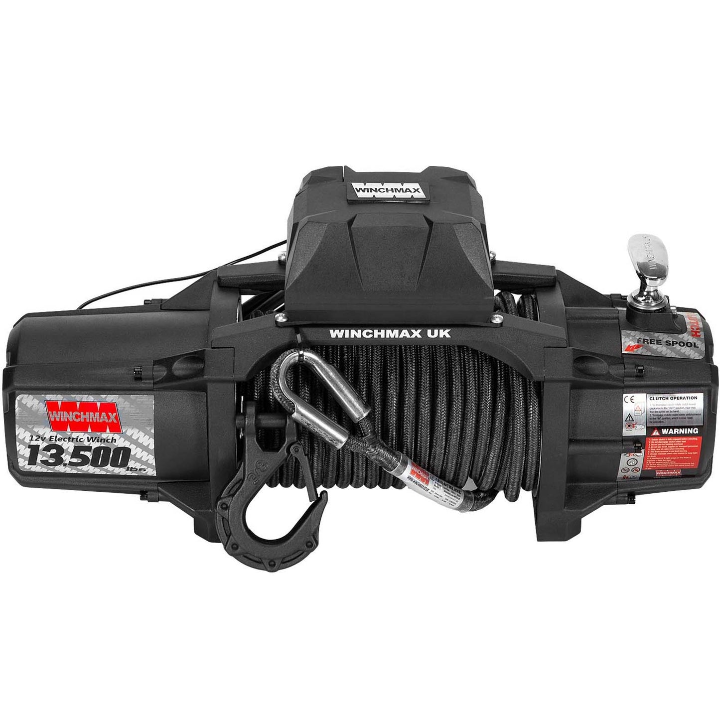 13,500lb (6,123kg) 'SL Series' 12v Military Grade Winch. 25m x 10mm Armourline Rope, Twin Remote Controls.
