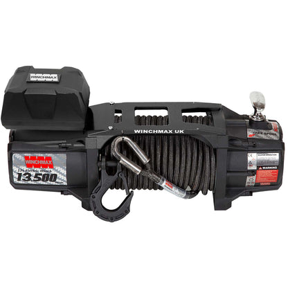 13,500lb (6,123kg) 'SL Series' 12v Military Grade Winch. 25m x 10mm Armourline Rope, Twin Remote Controls.