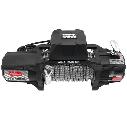 13,500lb (6,123kg) 'SL Series' 24v Military Grade Winch. 26m x 9.5mm Steel Rope, Twin Wireless Remote Controls.