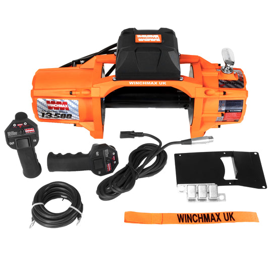 Treuil 12 V SL de 13 500 lb (6 123 kg) - Double télécommande sans fil. Treuil « nu » sans corde, sans crochet et sans guide-câble