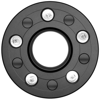 20mm Hub Centric Wheel Spacers to fit Ford Focus MK2, MK3. RS, ST and Volvo V40 (2016).T4. Black..
