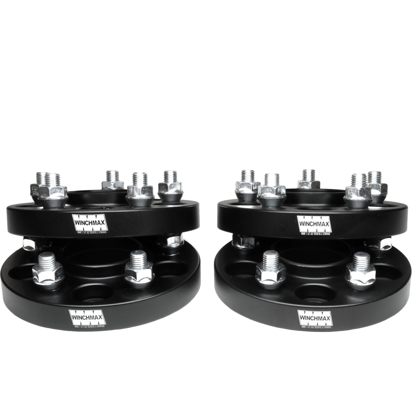 20mm Hub Centric Wheel Spacers to fit Ford Focus MK2, MK3. RS, ST and Volvo V40 (2016).T4. Black..