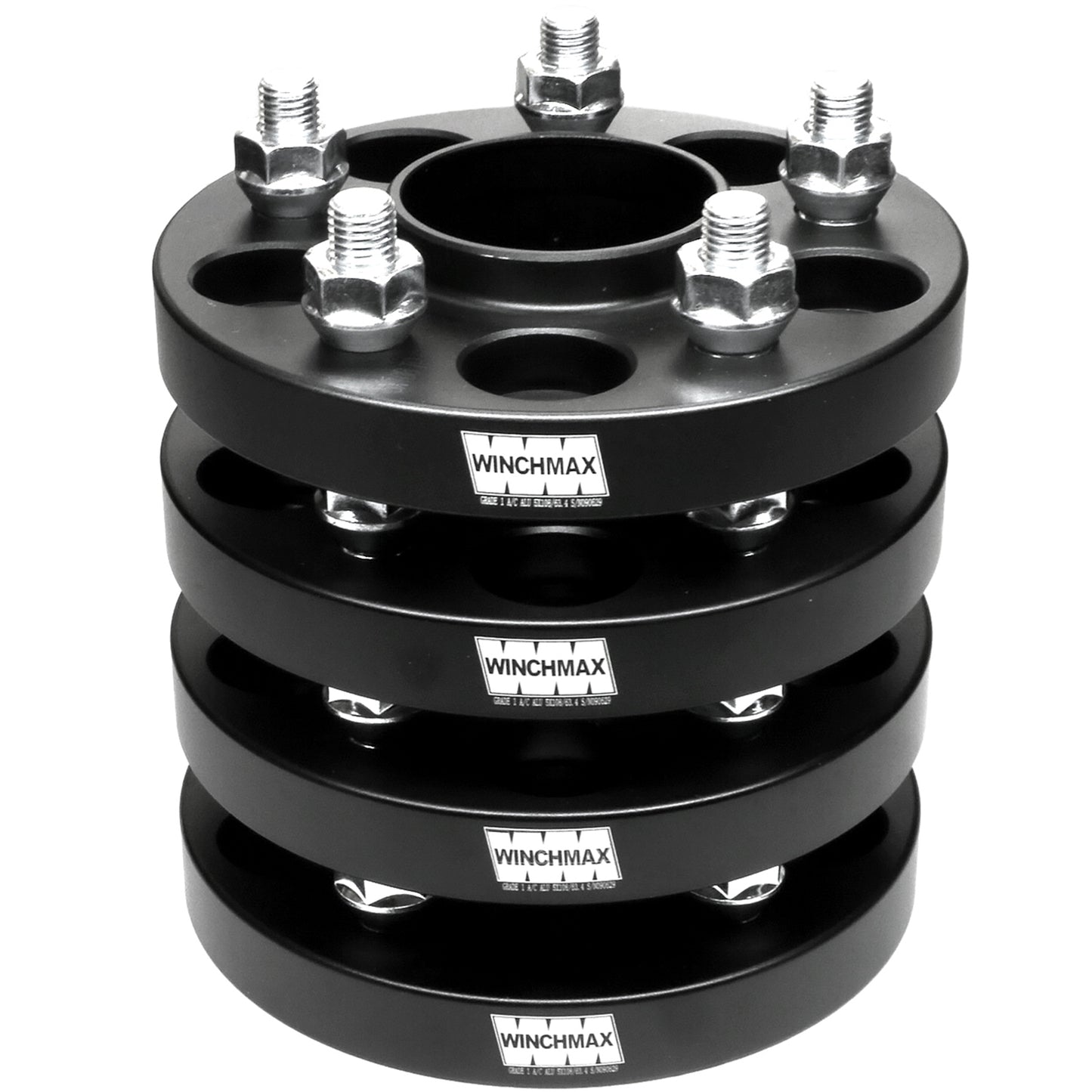 20mm Hub Centric Wheel Spacers to fit Ford Focus MK2, MK3. RS, ST and Volvo V40 (2016).T4. Black..