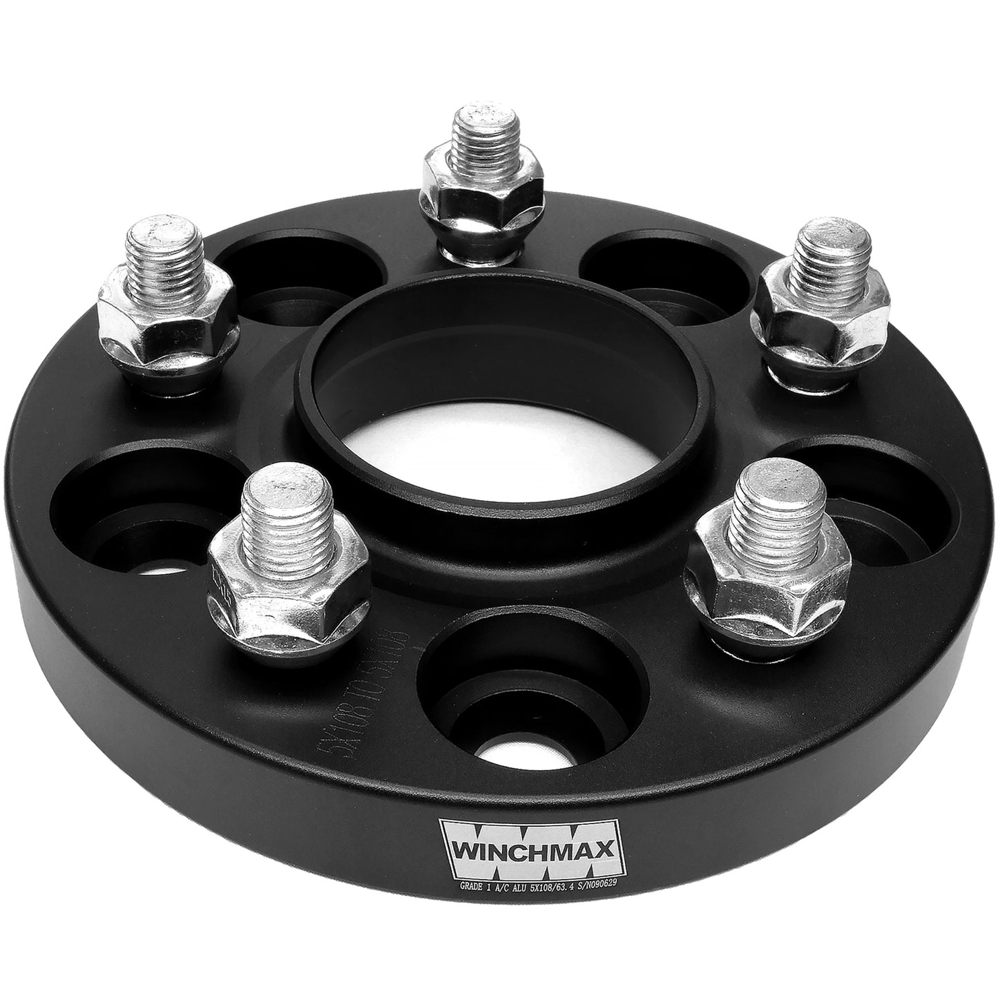 20mm Hub Centric Wheel Spacers to fit Ford Focus MK2, MK3. RS, ST and Volvo V40 (2016).T4. Black..