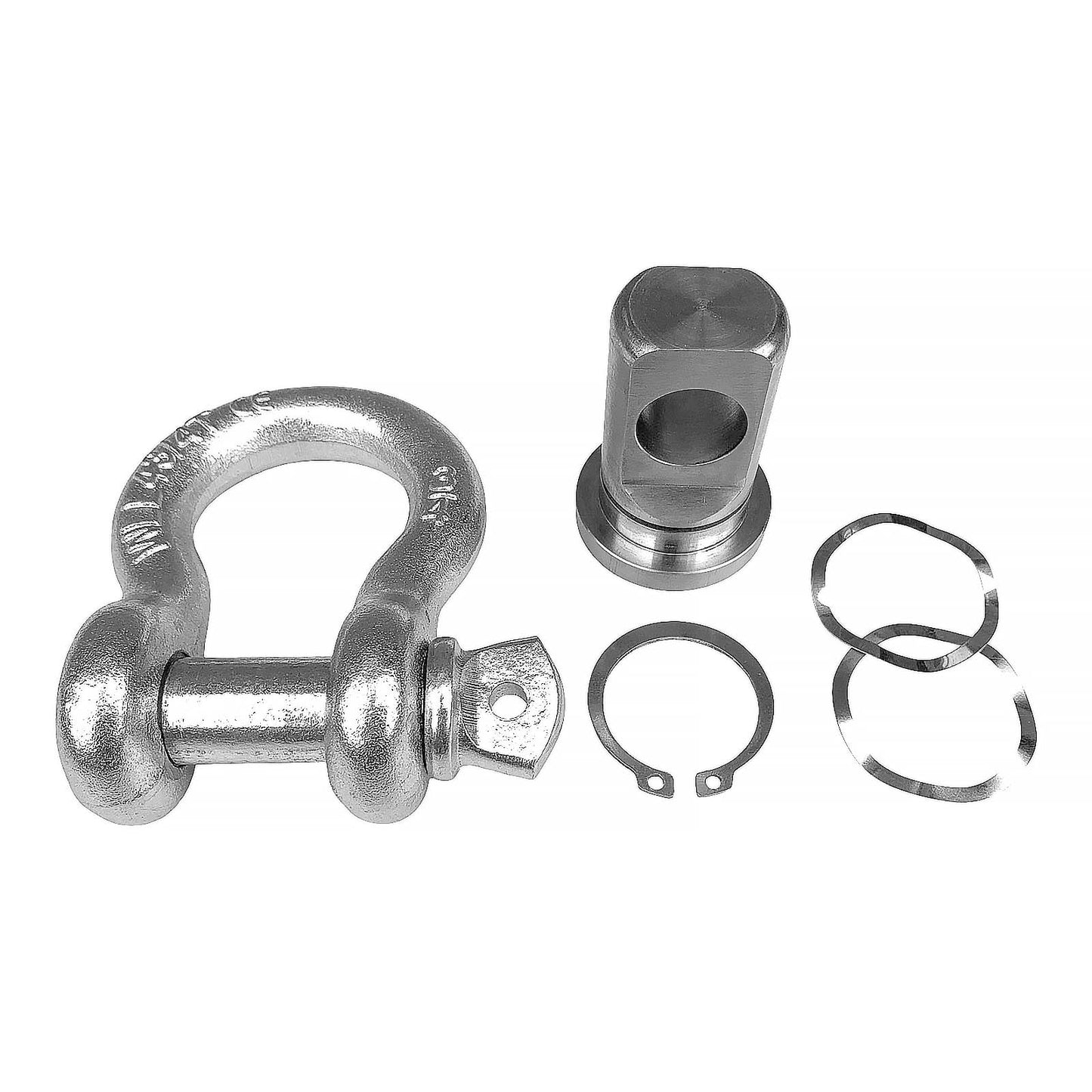 Swivel Recovery Eye. Stainless Steel for Winch Bumper Including 4.75 Ton  3/4 Inch Shackle