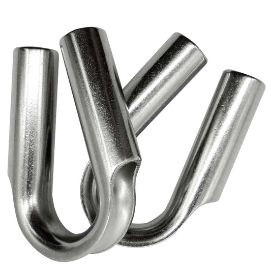 Tubular Rope Thimble (PAIR) Stainless Steel for 10-12mm Diameter Winch Rope.