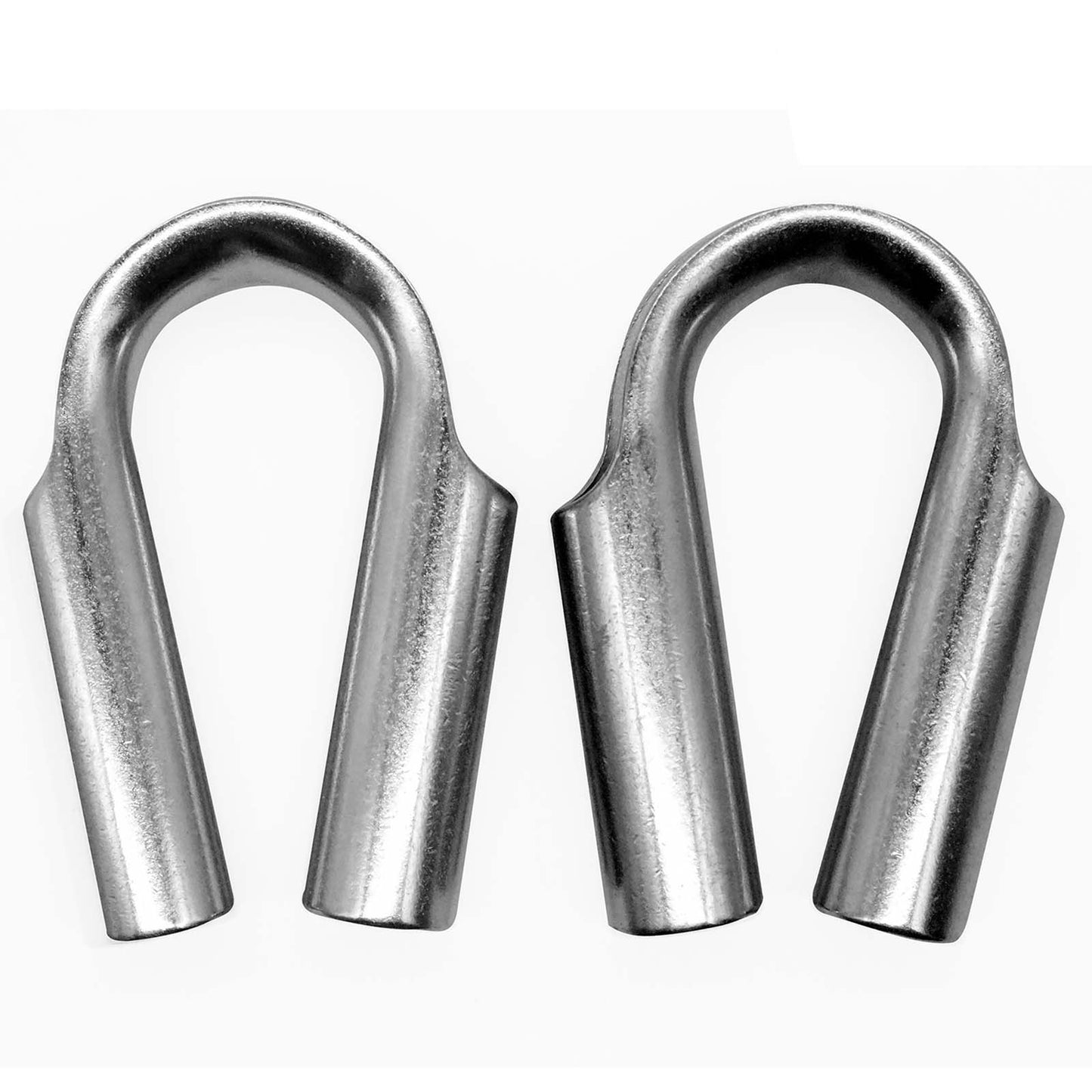 Tubular Rope Thimble (PAIR) Stainless Steel for 10-12mm Diameter Winch Rope.