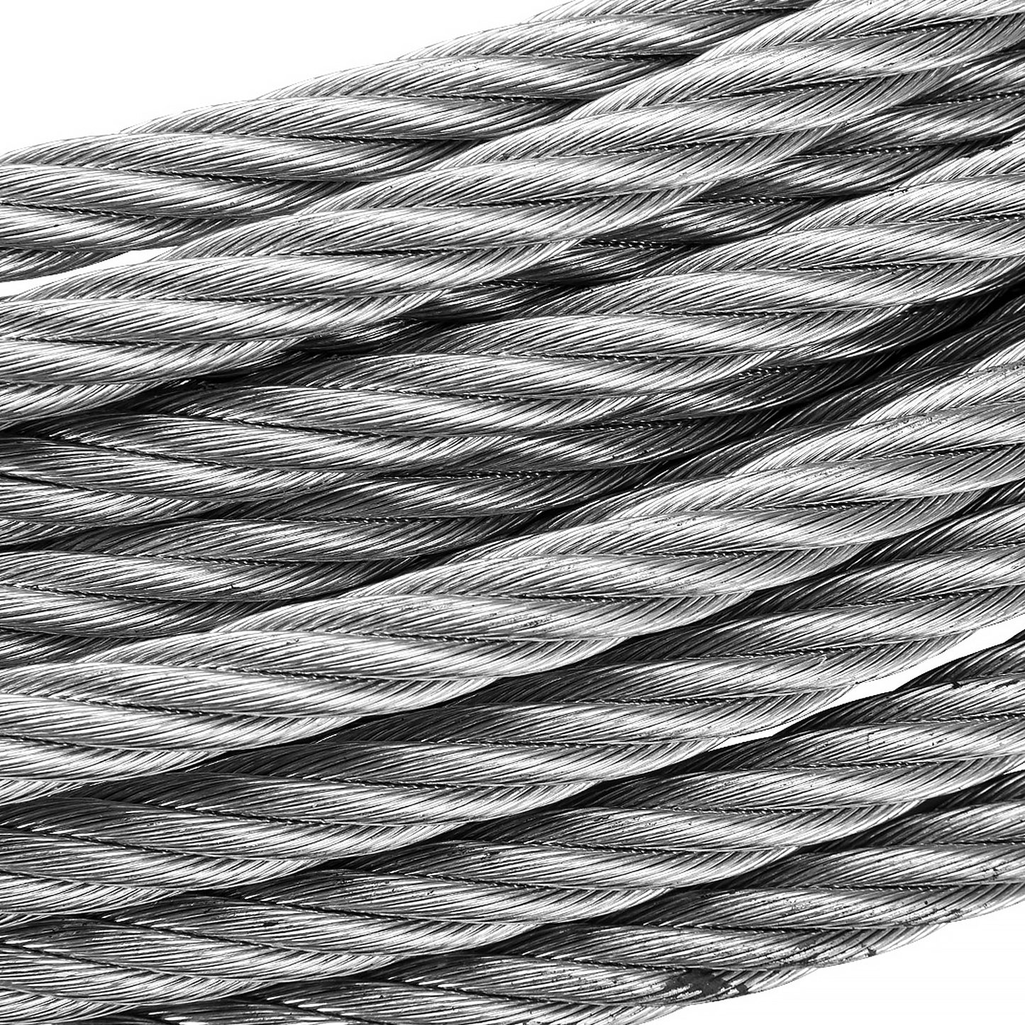 Câble en acier 26 m x 12 mm, fixation par trou. Guide-câble à rouleaux. Crochet à chape de 1/2 po. Pour treuils jusqu'à 17 500 lb.