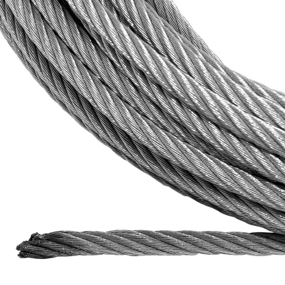 Steel Rope 26m x 12mm, Hole Fix. 1/2 Inch Clevis Hook. For winches up to 17,500lb.
