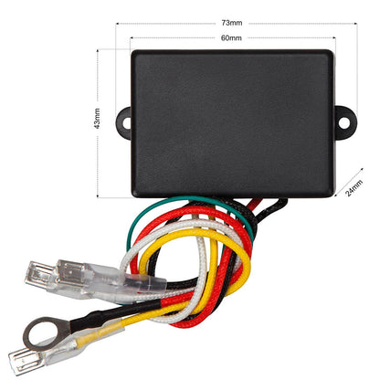13,500lb (6,123kg) 12v Military Grade Winch. 25m x 10mm Armourline Rope. Twin Wireless Remote Controls.