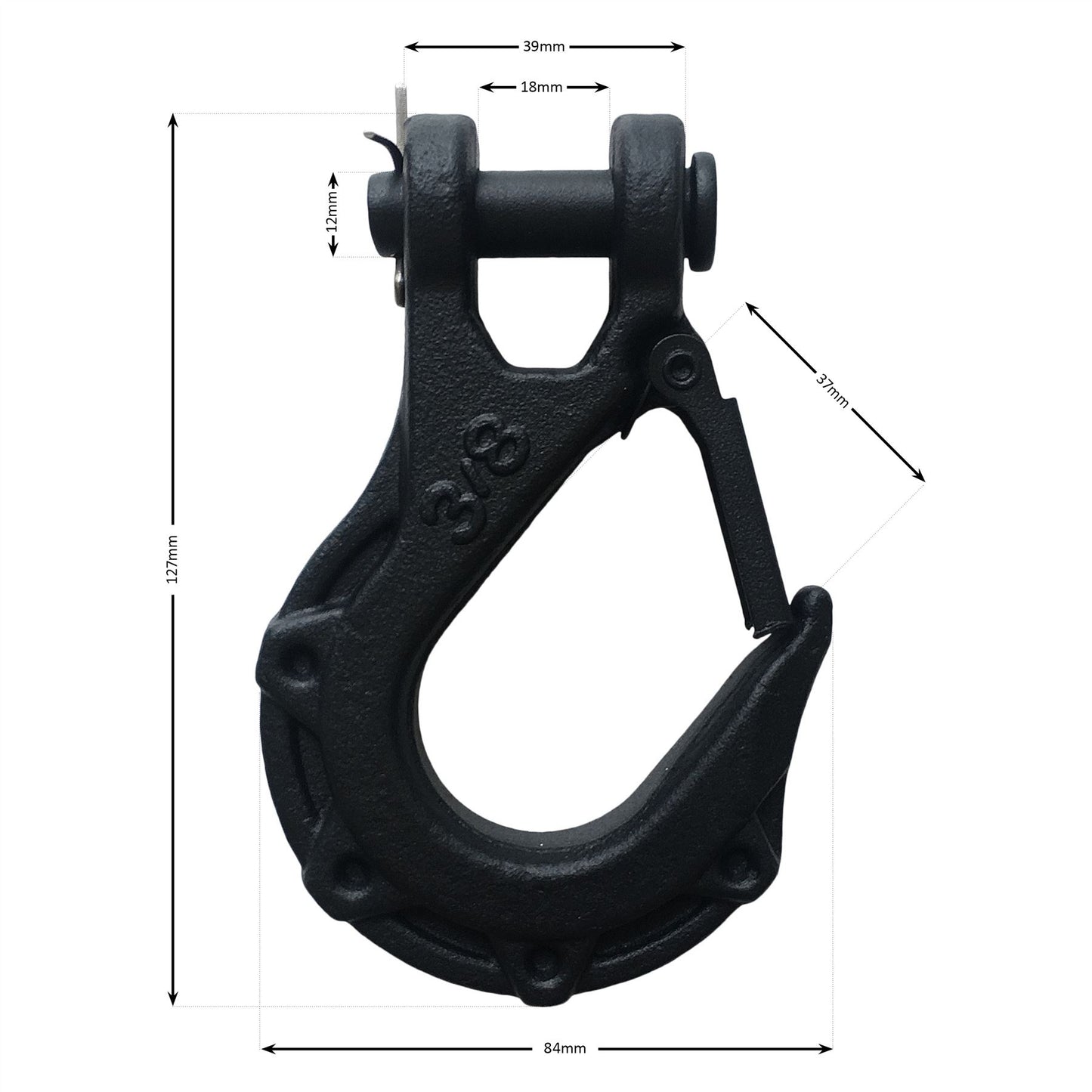 13,500lb (6,123kg) 12v Winch. 15 m x 10 mm Armourline Rope. 3/8 inch hook.