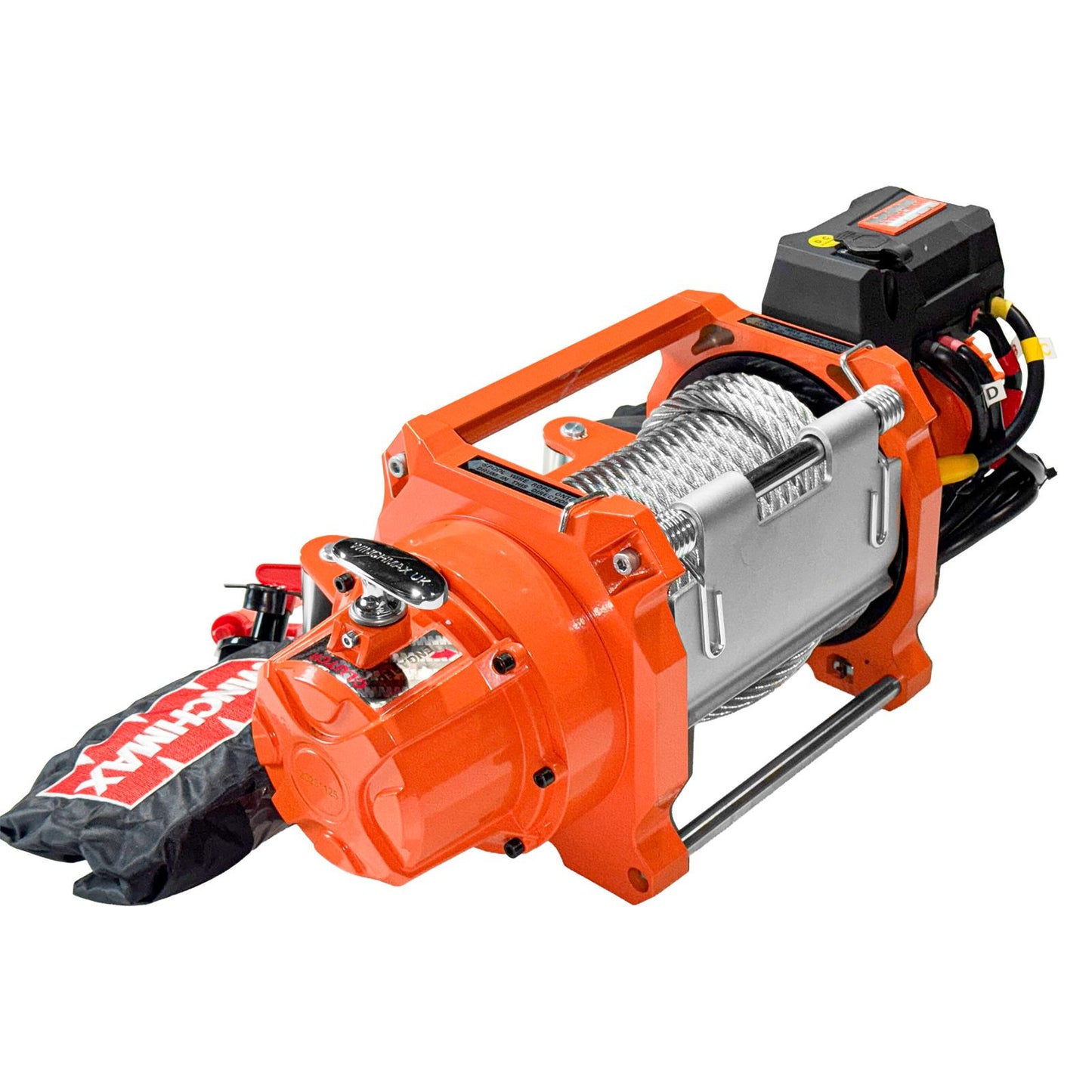 22,000lb 24V Winch Heavy Duty 20m x 14mm Steel Rope.