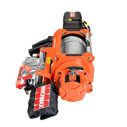 22,000lb 24V Winch Heavy Duty 20m x 14mm Steel Rope.