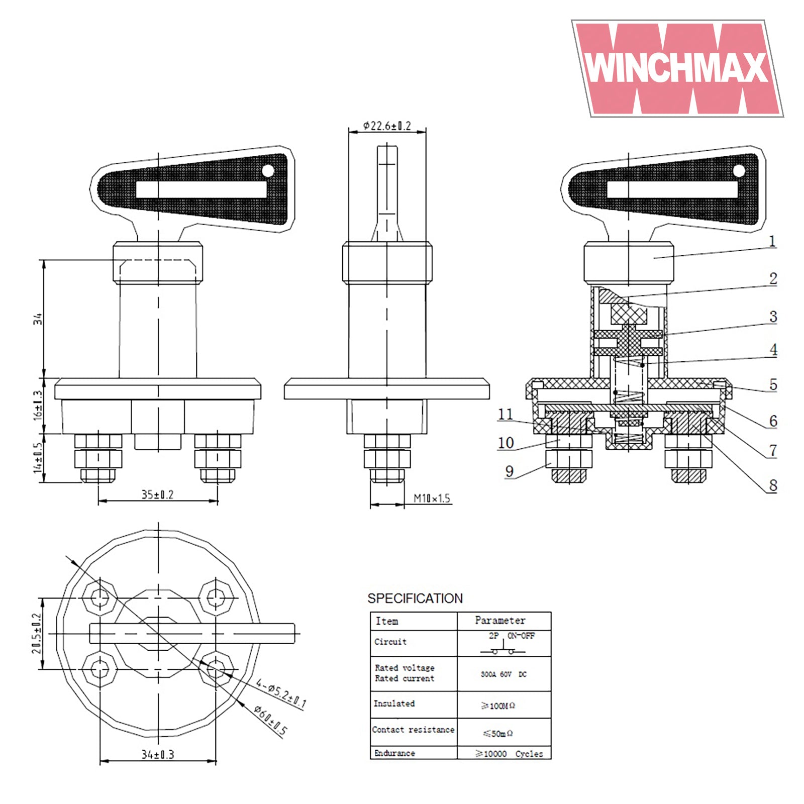 WINCHMAX Green Jerry Can 25lt